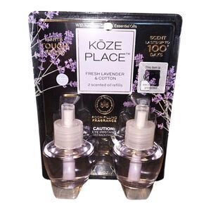 3X Koze Place FRESH LAVENDER & COTTON Scented Oil Refills PARABEN FREE NEW